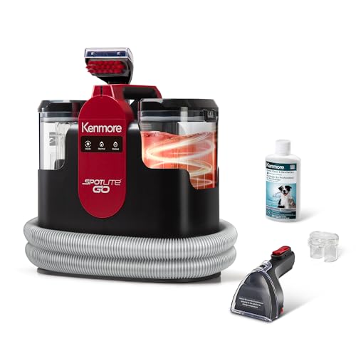 SpotLite Go 16Kpa Portable Heated Carpet Spot Cleaner (Red)