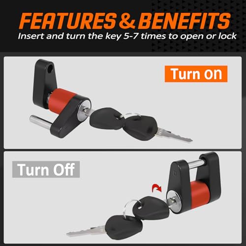 Keyed Alike Trailer Coupler Lock 1 (2pack)
