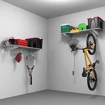 2 Pack Garage Wall Shelves (White / 15*45")