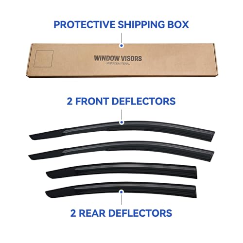 Window Visors Rain Guards for 2017 2018 2019 2020 Hyundai Elantra (2017-2020 Hyundai Elantra)