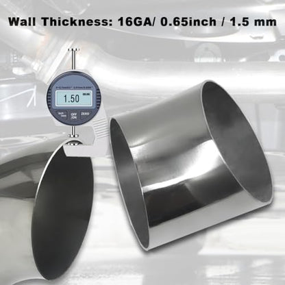 OD 3.5 inch 45 degree exhaust elbow Pipe (3.5")
