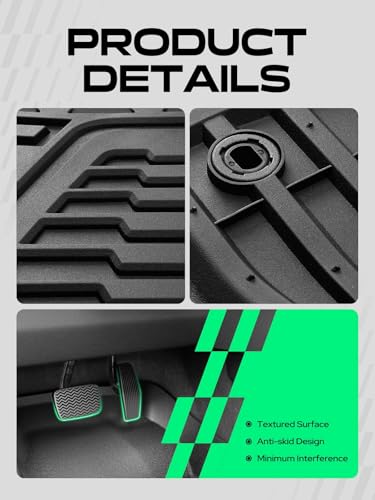 Automotive Floor Mats for Toyota Tundra 2014 (2014-2021 3 PCS)