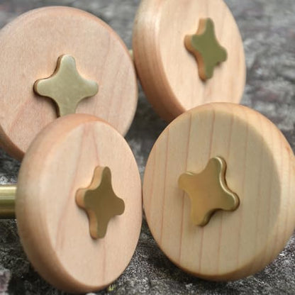 Solid Brass & Maple (Maple)