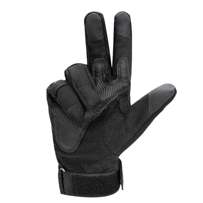 Black Touchscreen Tactical Gloves for Outdoor Protection Gloves (Black / X-Large)
