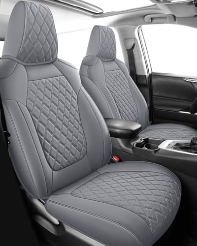 RAV4 Seat Covers Full Set Hybrid Fits for 2019 (Grey / 2019-2025 RAV4 Hybrid(Non XSE&2022-2025 SE Hybrid))
