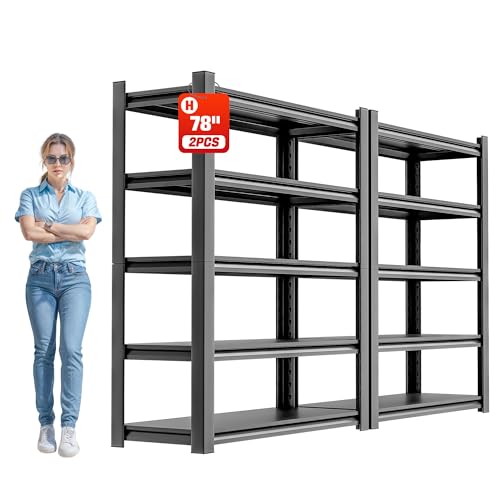 5 Tier Garage Shelving (16" D x40" W x78" H)