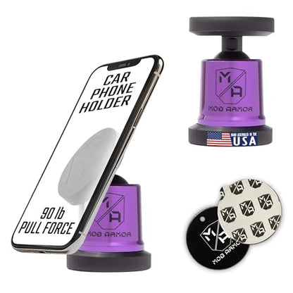 MobNetic Maxx Magnetic Car Phone Holder Mount (Purple Chrome)