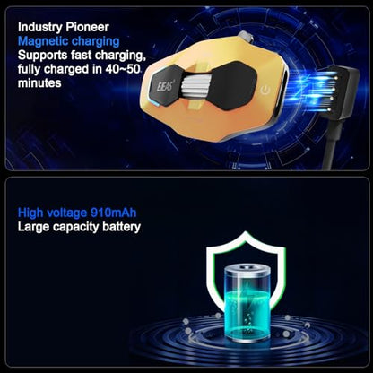 X10 Motorcycle Helmet Bluetooth Headset Speakers Headphone (Yellow)