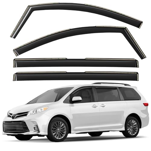 Window Deflectors Smoke Tinted In (For Sienna 11-20)