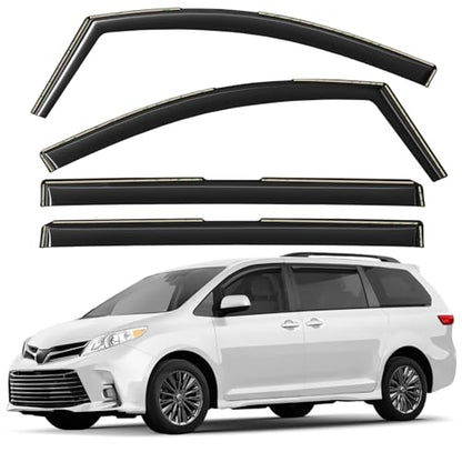 Window Deflectors Smoke Tinted In (For Sienna 11-20)