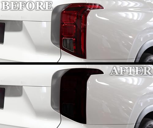 Full Headlight Taillight Tint Kit Compatible with Hyundai Palisade 2023 (FULL KIT / Dark Smoke)
