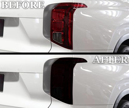 Full Headlight Taillight Tint Kit Compatible with Hyundai Palisade 2023 (FULL KIT / Dark Smoke)