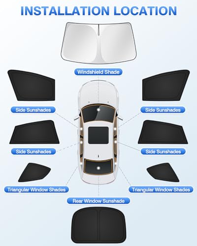 Sunshades for Tesla Model S 2012 (Tesla Model S 2012-Present)