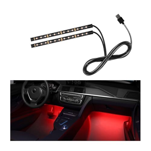 Car LED Strip Light (Red / 24 LED, USB Port)