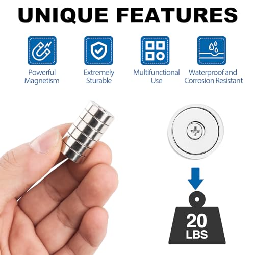 Magnets Neodymium Magnet 20LBS Strong Heavy Duty Rare Earth 24 P (20 lbs)