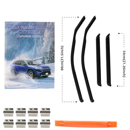 in Channel Window Visors Rain Guards Fit for 2021 (Fit for 2021-2026 Bronco Sport)