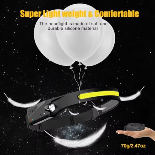 Headlamp Rechargeable 3PCS (3 Pack)