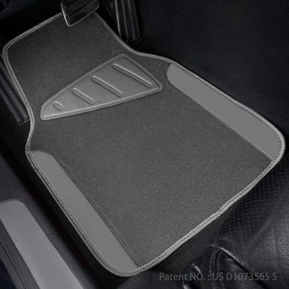 Waterproof Universal Fit Car Floor Mats (All Gray)