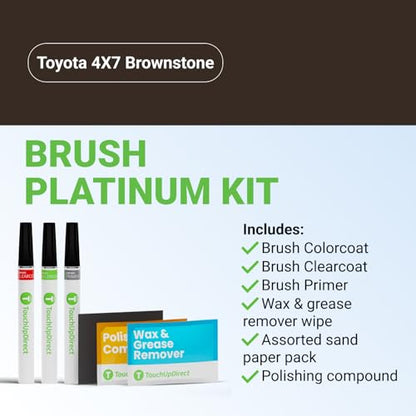Car Paint Touch Up Brush Kit (Brush - Platinum Kit / Brownstone)
