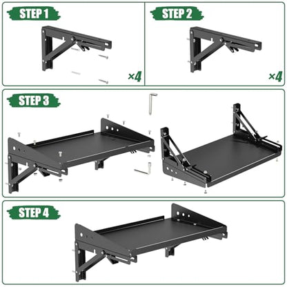 Garage Folding Storage Rack Shelves (200LB Folding Storage Rack Shelves)