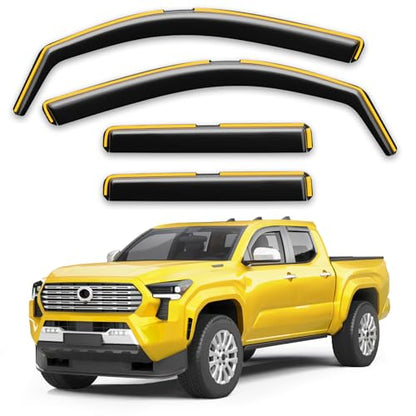 Window Visors Rain Guards for Toyota Tacoma 2024 (Fit for 2024-2026 Toyota Tacoma Double Cab)