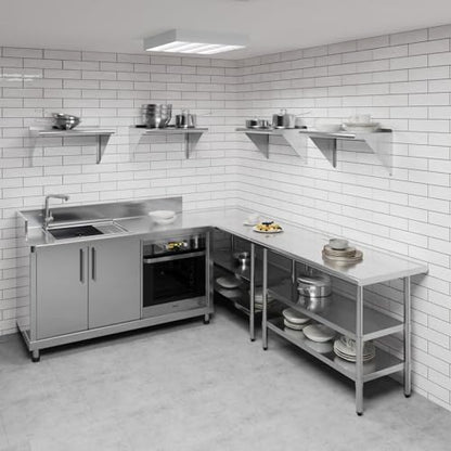 14 in. x 24 in. Stainless Steel Wall Mount Shelf (14 in. x 24 in.)