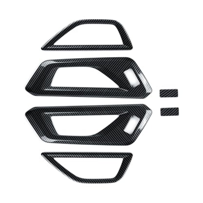 Car Inner Door Handle Panel Cover Decals Only for 2025 2026 Subaru Forester Accessories ABS Carbon Fiber Stickers (Inner Door Handle Decal)
