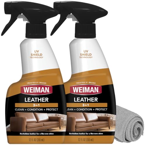 Leather Cleaner and Conditioner for Furniture (12 Fl Oz (Pack of 2))