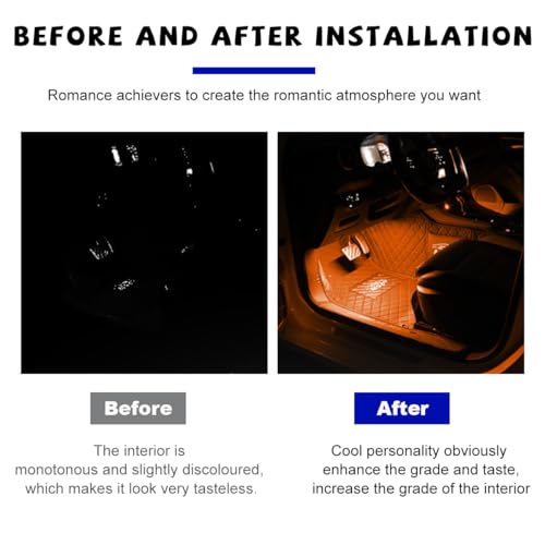 Car LED Strip Light (Cigarette Lighter / Orange)