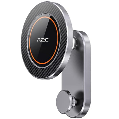 CNC Alloy Magnetic Golf Cart Phone Holder Plus Edition with Metal Hook (Iron Gray Plus (1 Count))