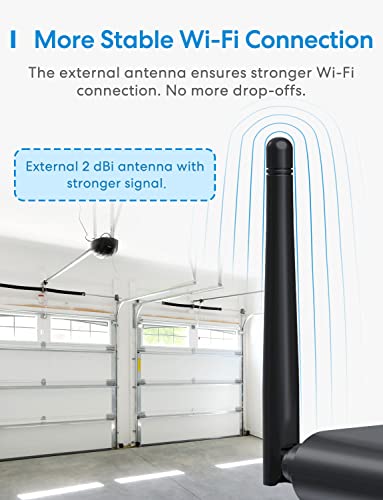 Smart Garage Door Opener Remote with External Antenna (MSG200 with 2 door sensors)
