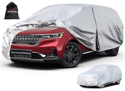6 Layers Hatchback Waterproof Car Cover for Kia Carnival (LM-Silver / Custom Fit Kia Carnival/Sedona)