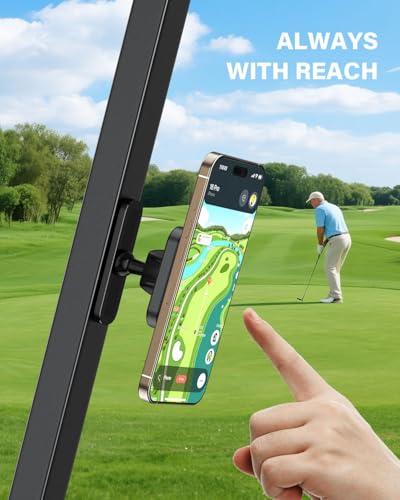 Upgraded Magnetic Golf Cart Phone Holder (Pro)