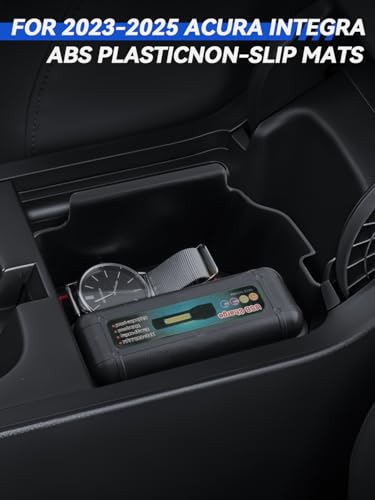 for Acura Integra Center Console Organizer 2023 2024 2025 Acura Integra Accessories Armrest Tray Middle Storage Box Insert Container Durable ABS Plastic (for 2023-2026 Integra)