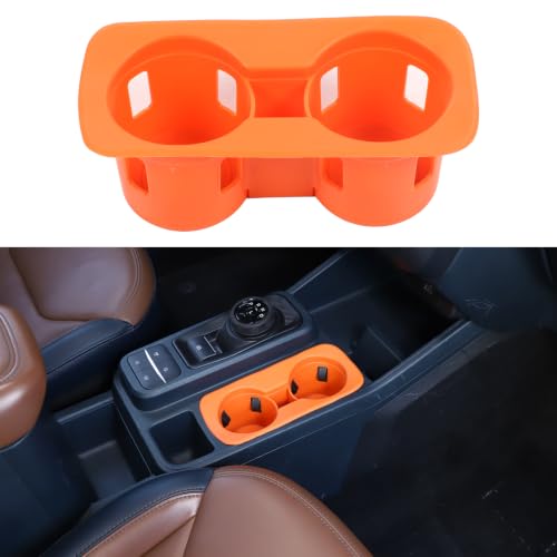 Center Console Cup Holder Insert for Ford Maverick 2022 (Orange)