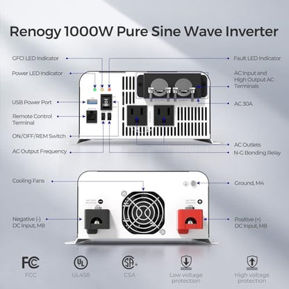 PUH 1000 watt Pure Sine Wave Inverter Built