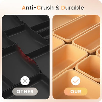 Tool Box Organizer Tray Divider Set Drawer Organizer (5 Size / Orange)