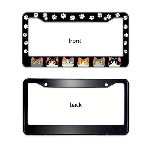 Cats Paw License Plate Frame (Cats and paws)