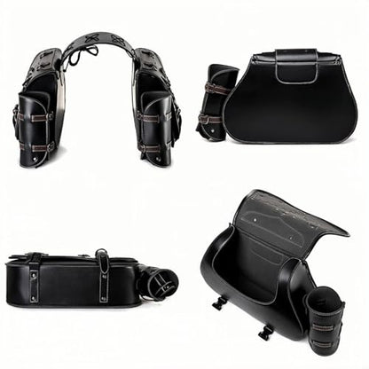 Motorcycle Saddlebags (Brown-1)