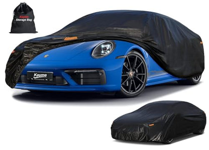 7 Layers Waterproof Car Cover for Porsche 911 2011 (PE-Black / Custom Fit Porsche 911)