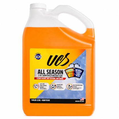 Advanced All Season Windshield Washer Fluid & Wiper Fluid (All Season / 128 Fl Oz (Pack of 1))
