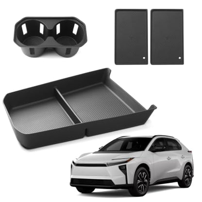 for Toyota bZ bZ4X 2026 Center Console Organizer Cup Holder
