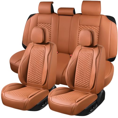 Car Seat Covers Full Set (5 Pack / Brown)