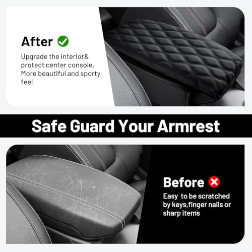 Center Console Cover for 2024 (10)24-26|Ranger |Wavy,+Thick,+Pockets)