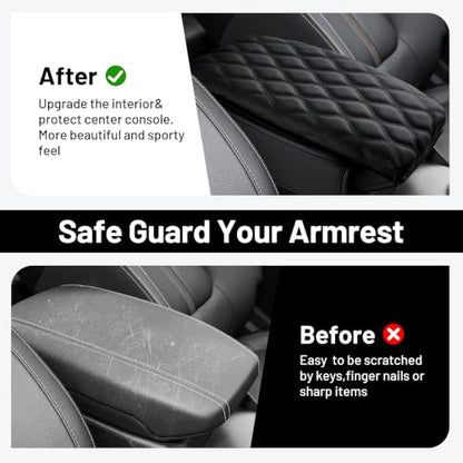 Center Console Cover for 2024 (10)24-26|Ranger |Wavy,+Thick,+Pockets)