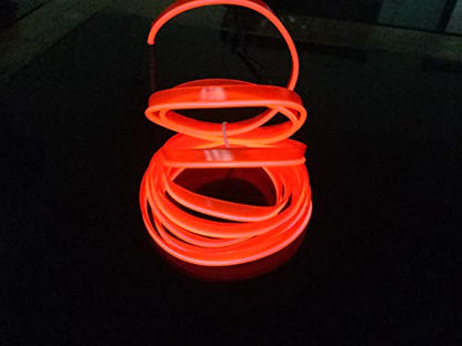 El Wire Interior Neon Car Light (Orange / 5m)