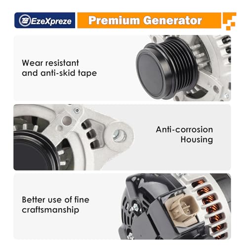 Ezexpreze Alternator 11385N Replacement for 1.8L L4 Toyota Corolla 2009 (11385N)