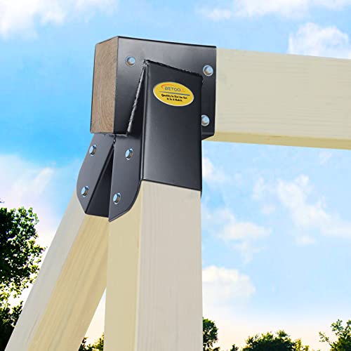 BETOOL Swing Set Brackets (End Brackets(2Pcs-Black))