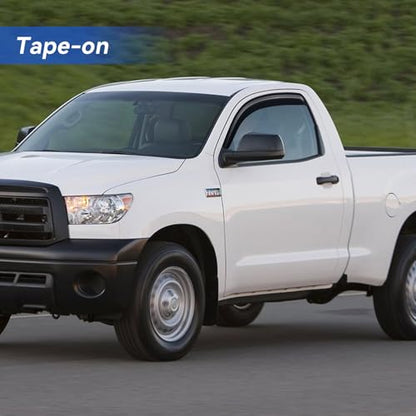 Window Visors Rain Guards for 2007 (2007-2017 Toyota Tundra Regular Cab)