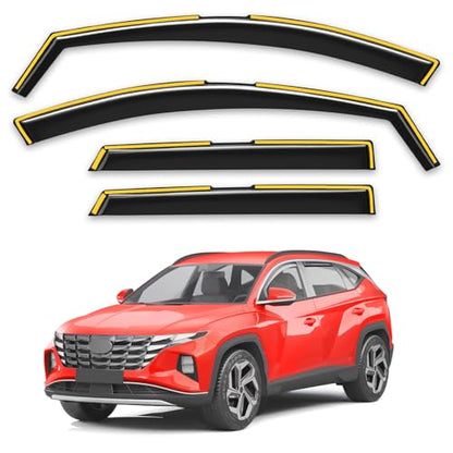 in Channel Window Visors Rain Guards for Hyundai Tucson 2022 (Fit for 2022-2026 Hyundai Tucson)